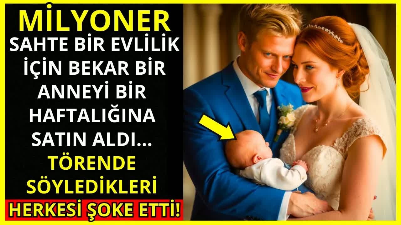 PARA İÇİN BEKAR ANNE MİLYONERLE SAHTE EVLİLİĞİ KABUL ETTİ... TÖRENDE NE DEDİ？..