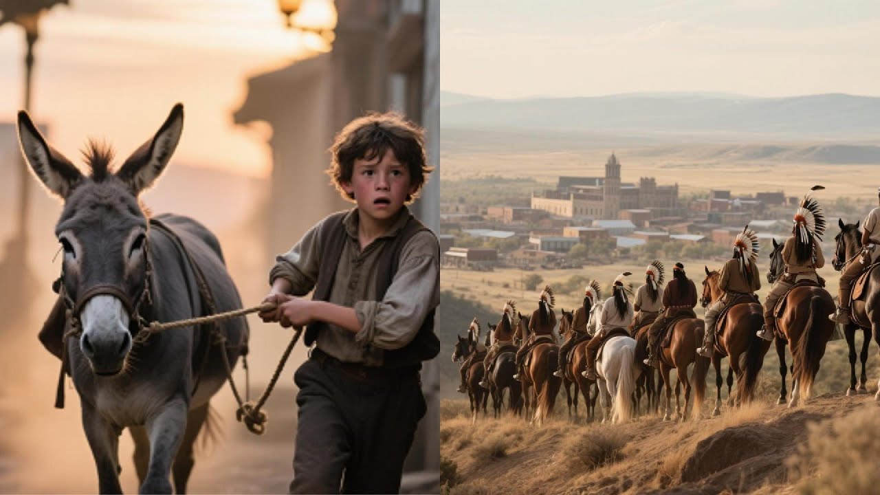 Homeless boy steals lonely cowboy's donkey to help Apache — the next day 99 warriors show up