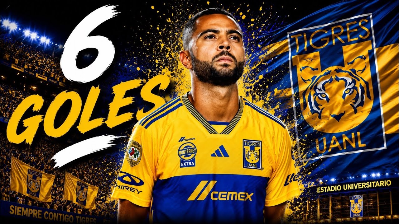Los 6 Goles De Rafael Carioca Con Los Tigres