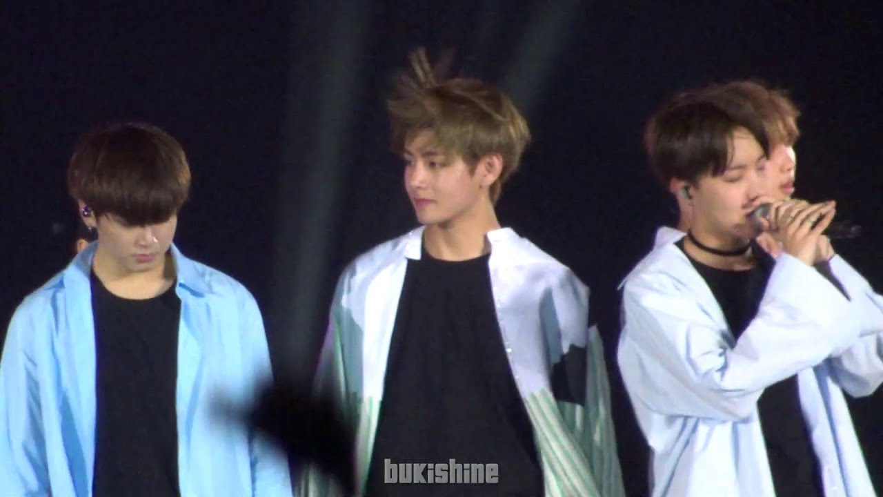 BTS (방탄소년단) - Spring Day 봄날 | TAEHYUNG GLASSES ACCIDENT + TAEKOOK | The Wings Tour in Jakarta 170429