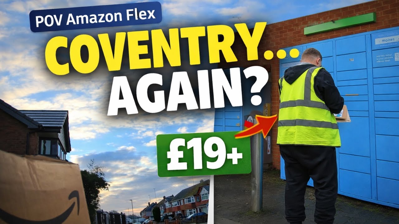 Amazon Flex снова отправил меня в Ковентри… уже в третий раз подряд!