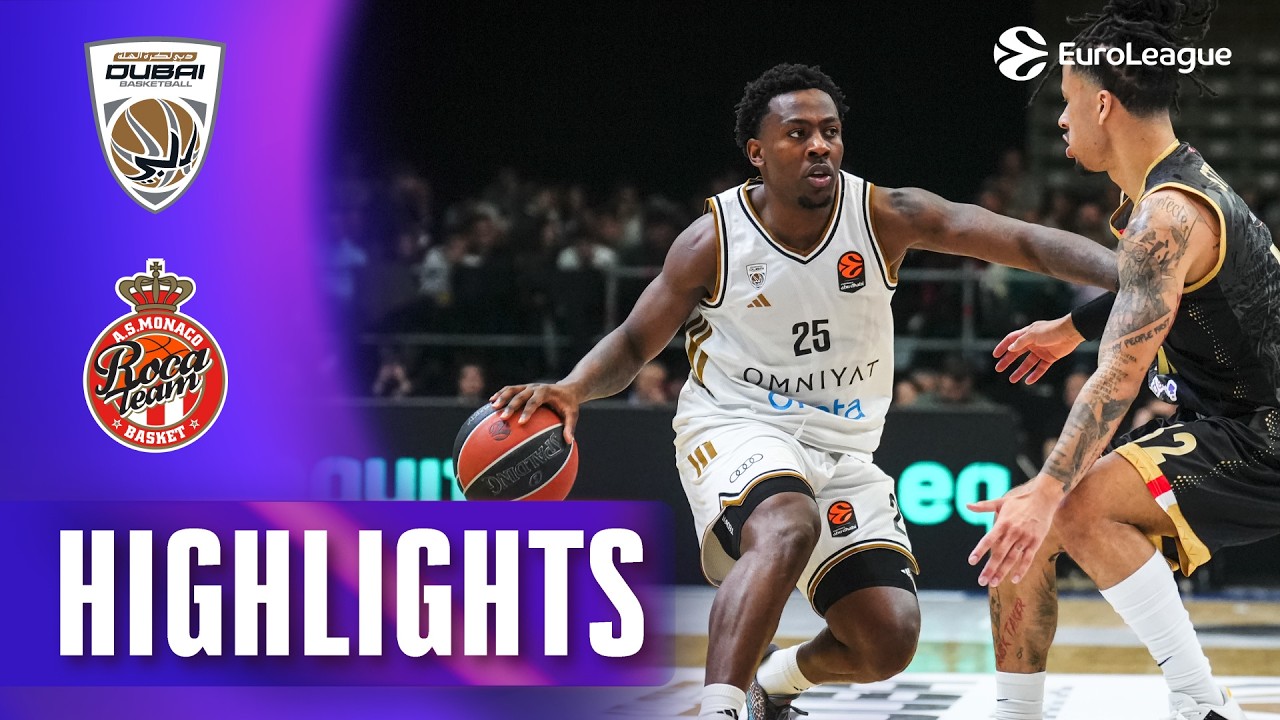 Джанан Муса ВЫИГРАЛ ВЕЧЕР | Дубай - AS Monaco | R35 ОСНОВНЫЕ МОМЕНТЫ БАСКЕТБОЛЬНЫХ МАТЧЕЙ 2025-26