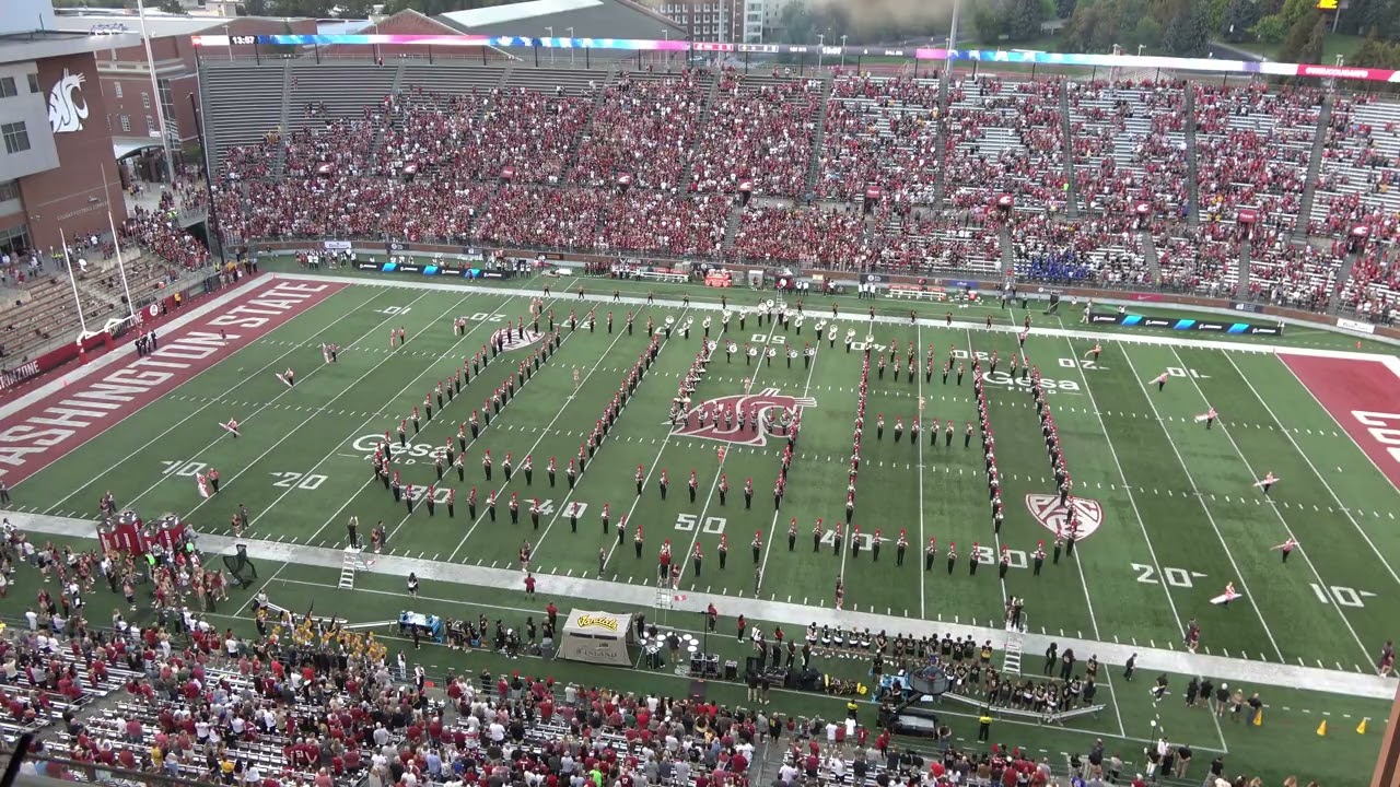 The 2025 WSU Cougar Marching Band Pregame set from 8/30/25 vs. the University of Idaho