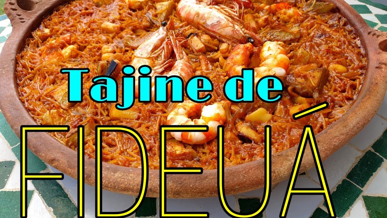 Tajines locos: tajine de fideuá con marisco!!