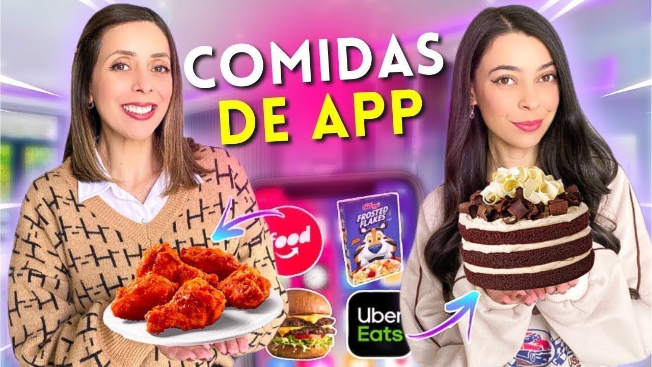 UM DIA INTEIRO COMENDO COMIDAS DE APP 🔥 