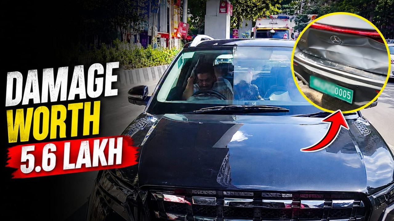 Bro instantly Traumatized after Hitting a Mercedes SUV 🥵 Reckless Drivers of India