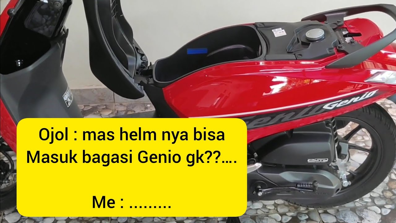 Ojol : Masukin HELM ke bagasi honda genio muat gk mas??...