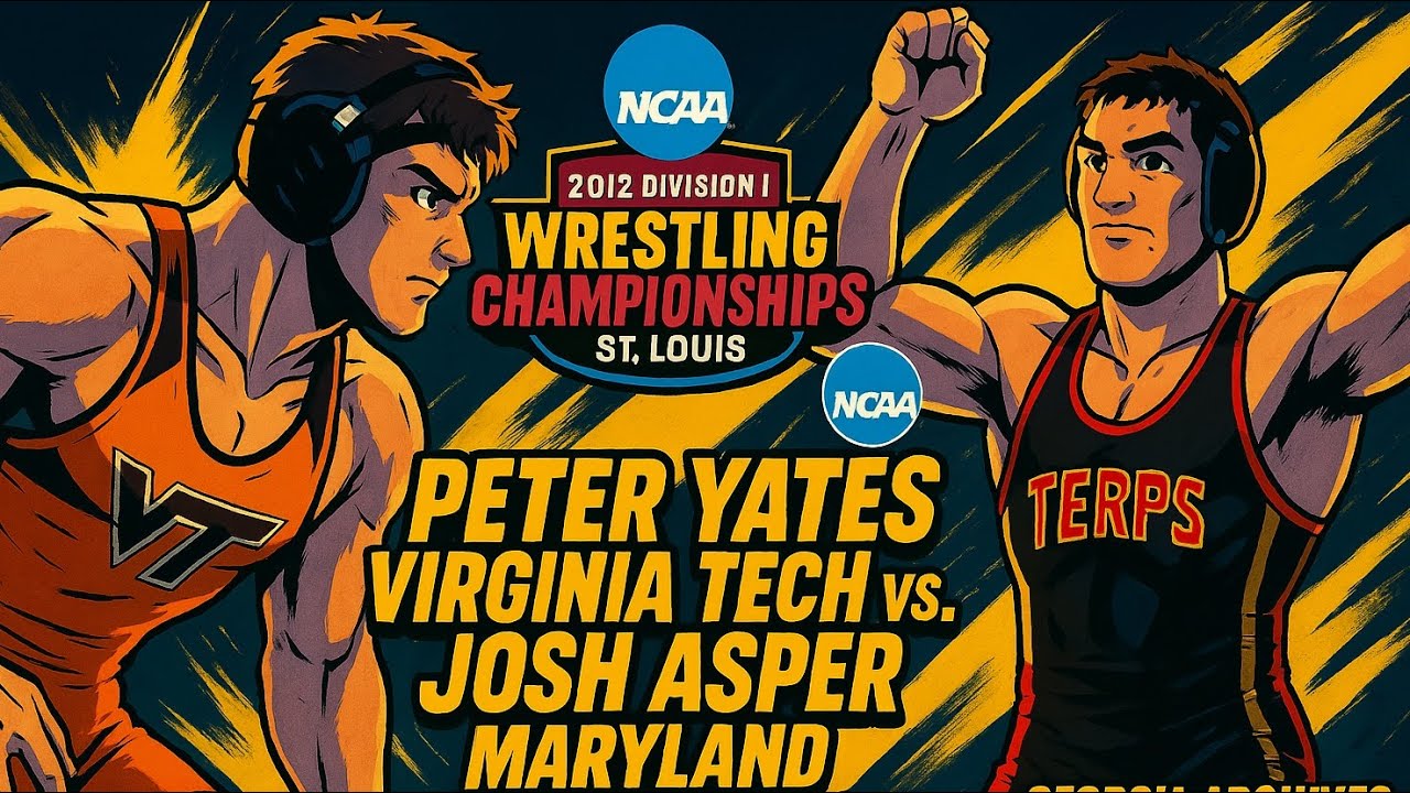 Peter Yates VT vs. Josh Asper UMD 165lbs 5th Place Match NCAA D1 Wrestling Championship 2012