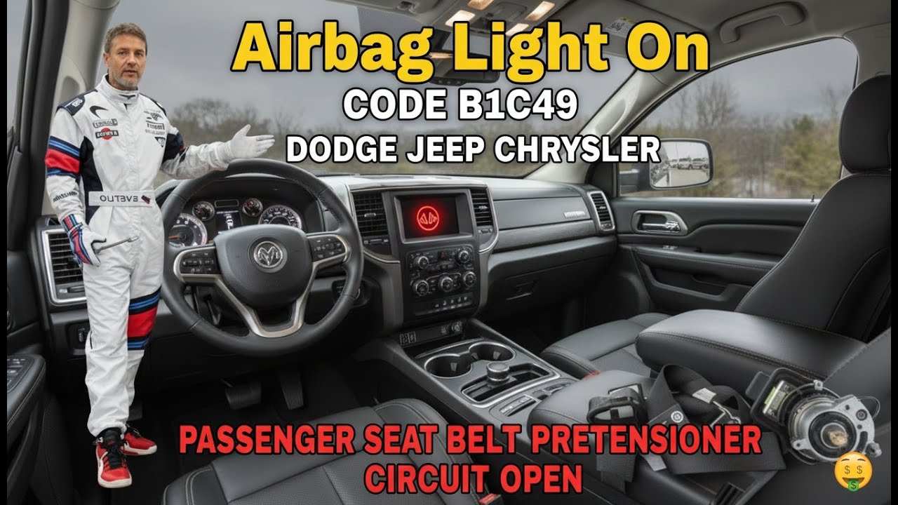 B1C49 Code SOLVED! (Dodge, Jeep, Chrysler) Passenger Seat Belt Pretensioner Circuit Repair