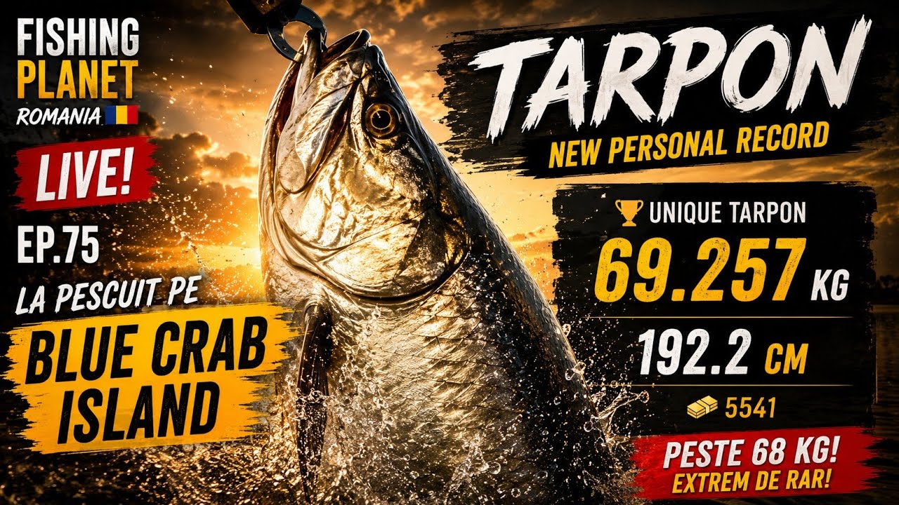 Fishing Planet Romania Ep.75, La pescuit pe Blue Crab Island, LIVE!