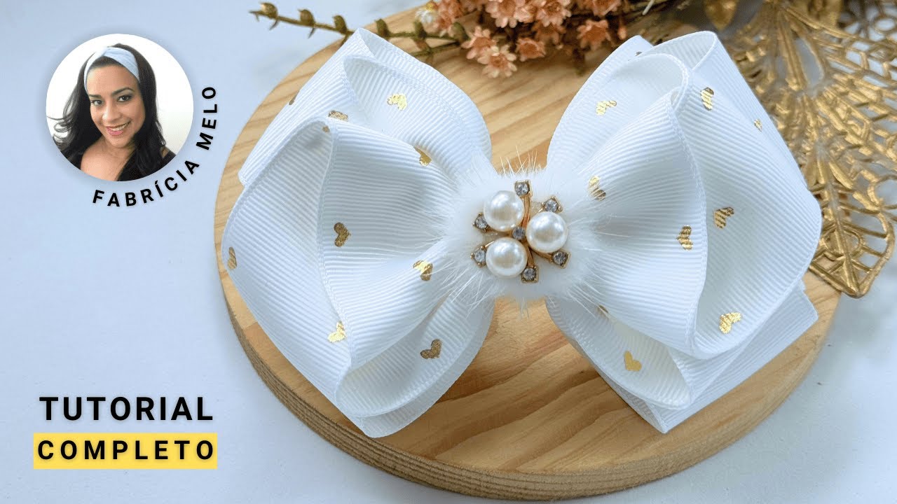 Laço Bianca com base Luxo fácil #pap #papdelaços #luxo #laçoluxo #anonovo