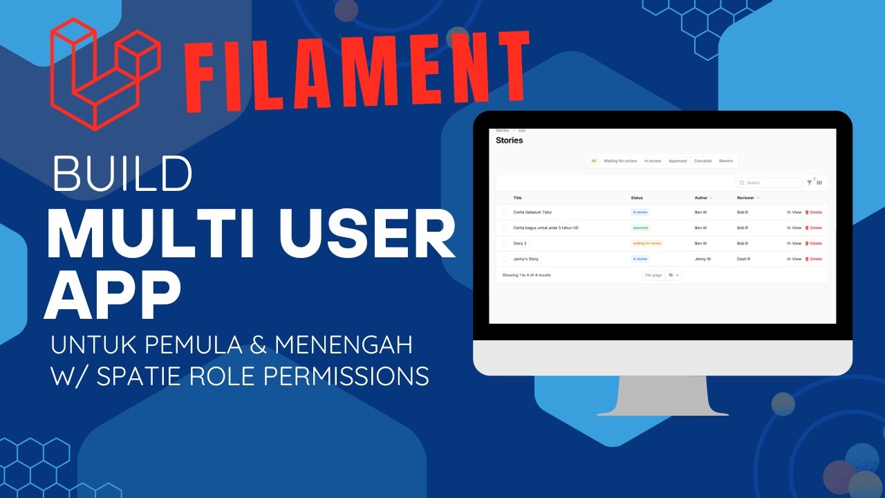 Membuat Aplikasi Gudang Cerita dengan Laravel Filament | Tutorial Laravel Multi User Admin Panel