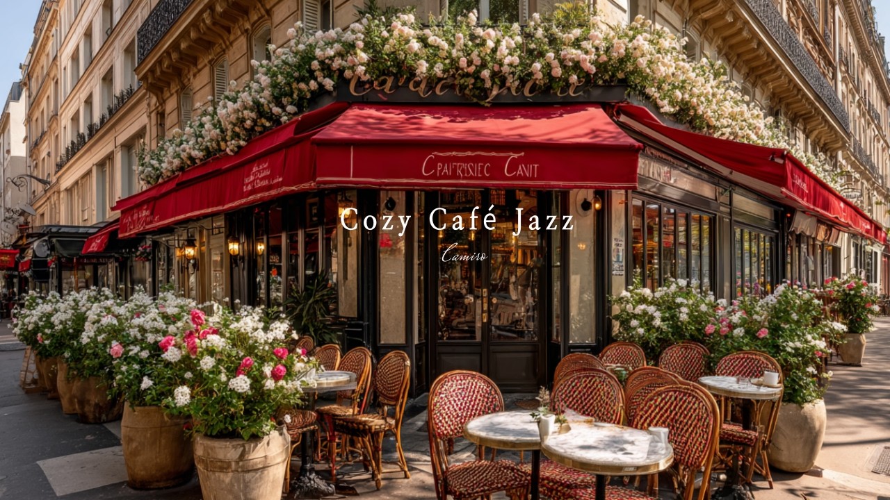 🌸아침에 듣기 좋은 감미로운 재즈 ☕ 유럽 카페에서 흐르는 Paris Cafe Jazz | Work & Study BGM