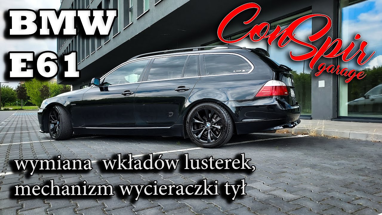 BMW E61 | Wkłady lusterek | Mechanizm wycieraczki tył