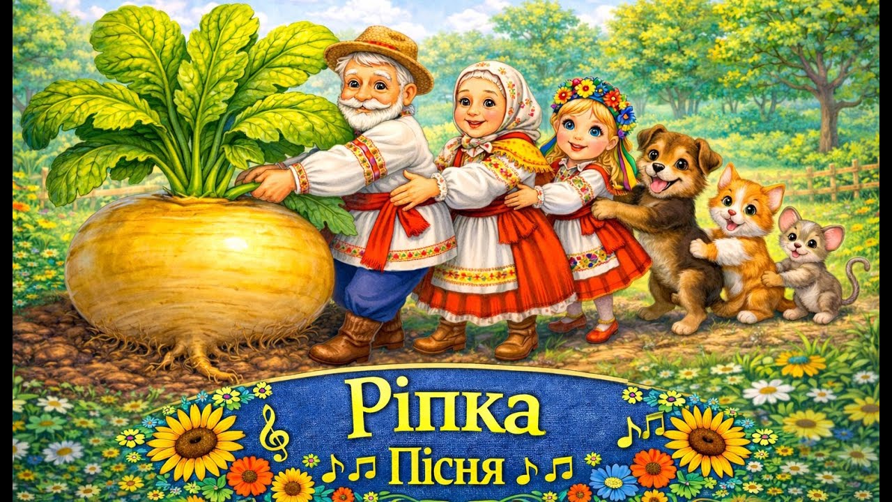 Ріпка — весела українська пісня | Дитяча пісенька 🌻