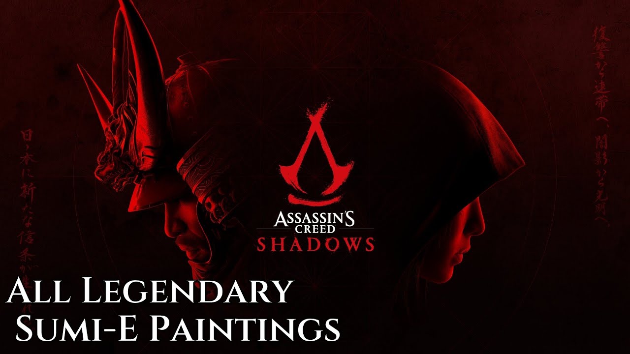 Assassin's Creed Shadows ★ All 5 Legendary Sumi-E Paintings [Location Guide]