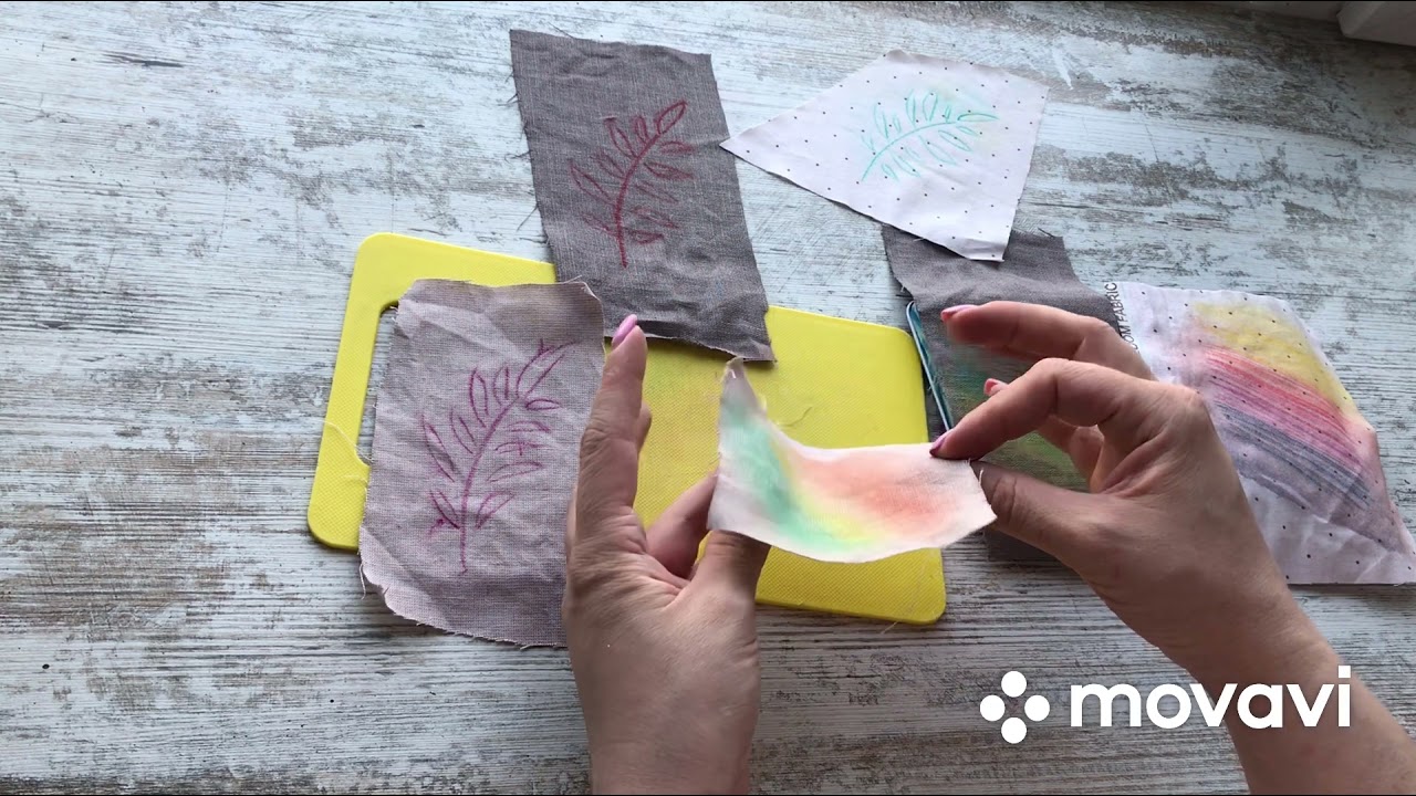 Обзор DERWENT INKTENSE BLOCKS, тестирование на тканях