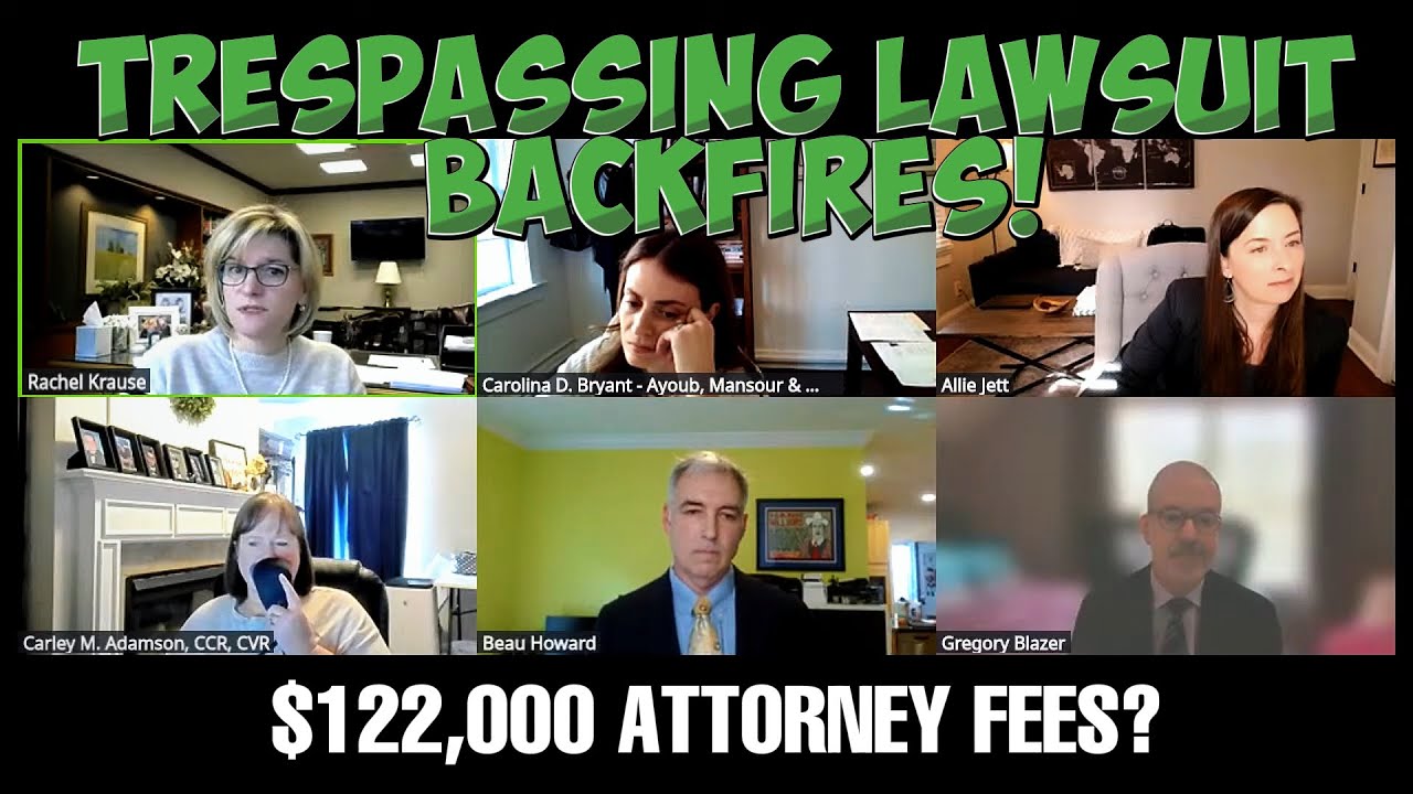 He Sued Her for Trespassing in Her OWN BACKYARD - Attorney Fees Explode to $122K