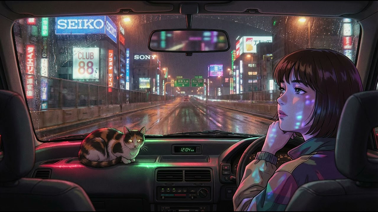 A nostalgic city pop instrumental made for late-night drives through neon-lit Japan/真夜中のインテグラ
