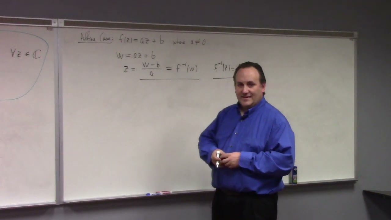 Complex Analysis: Rouche's Theorem, examples, Mobius Transformations, 11-7-23 part 2