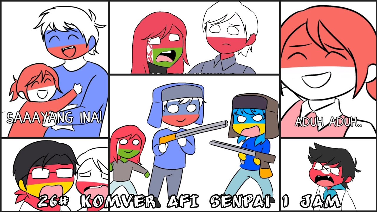 26# KOMPILASI AFI SENPAI 1 JAM || Drama Countryhumans Indonesia