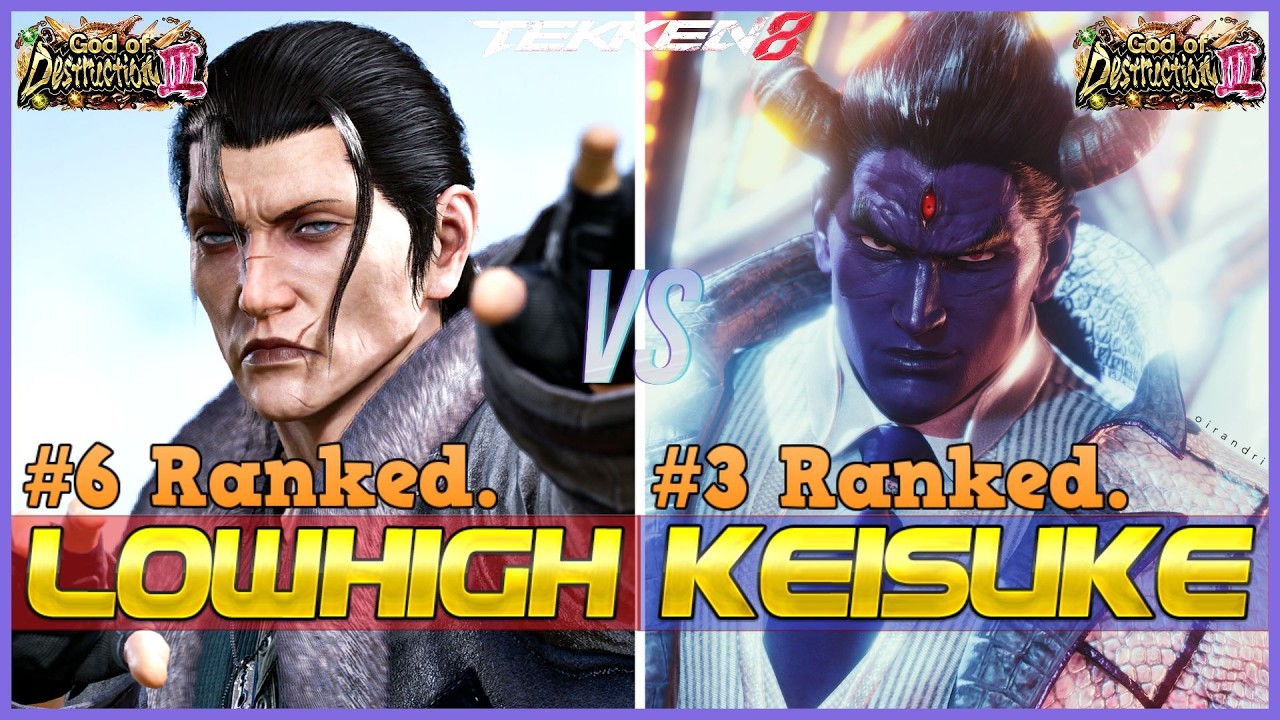 T8 ▰ KEISUKE (#3 Ranked Kazuya) Vs LOWHIGH (#6 Ranked Dragunov) ▰ Tekken 8 High Level Gameplay
