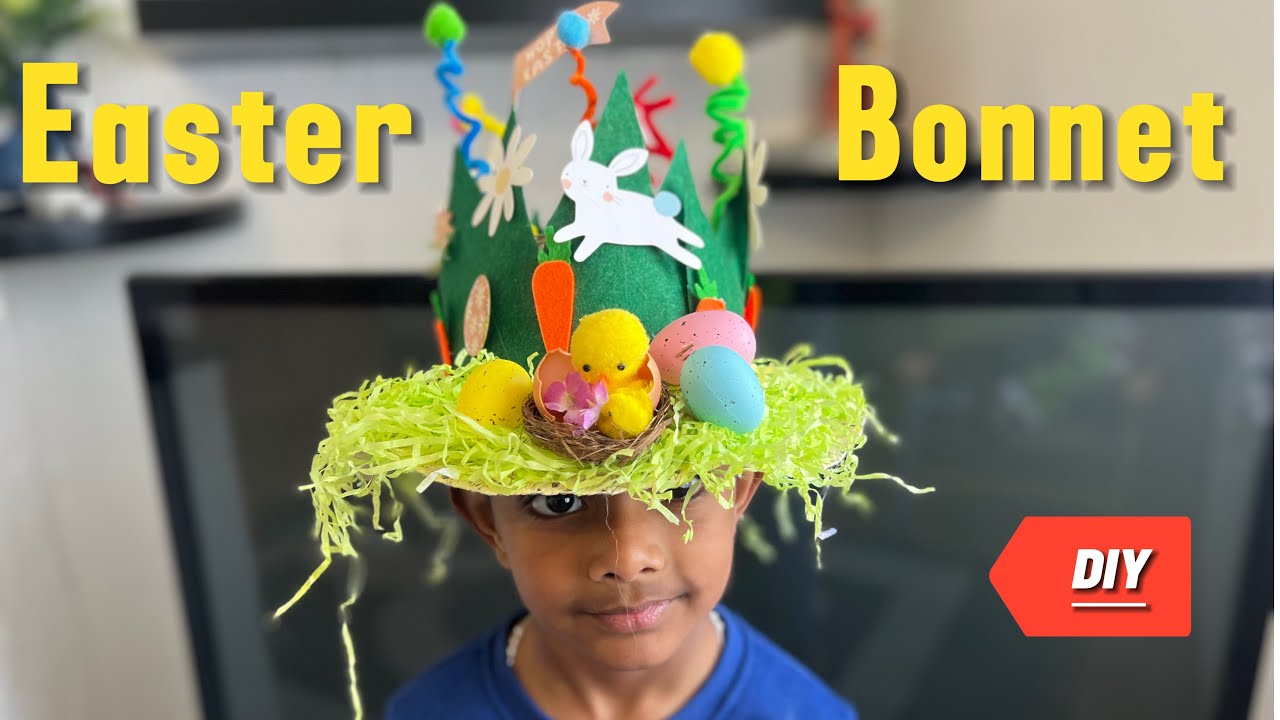 Easy Easter Bonnet Making Tutorial | Simple and cheap Easter bonnet DIY #DIY #EasterBonnet #tutorial