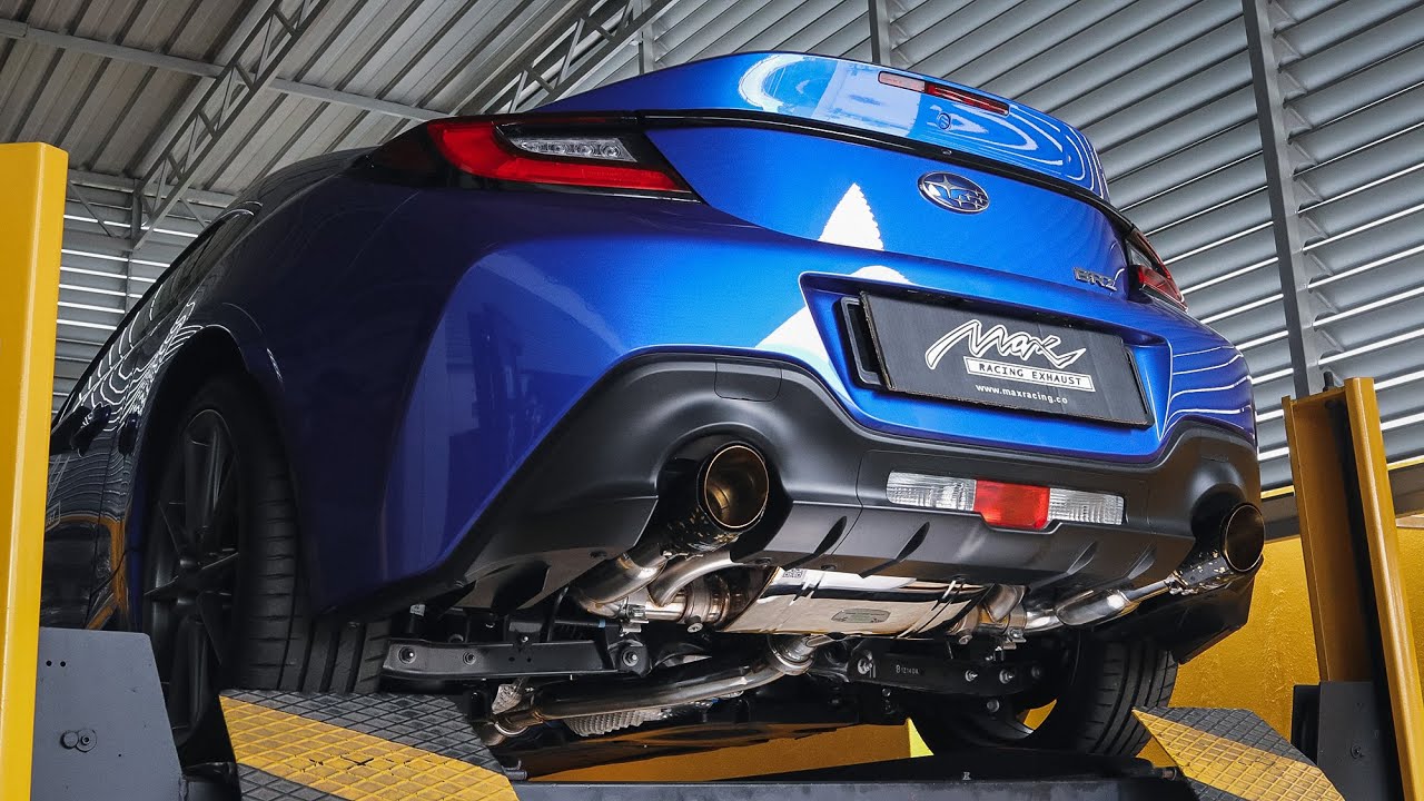 GR86 & Subaru BRZ The Powerful Max Racing Exhaust Valve Catback Exhaust Sound with Stock Header.