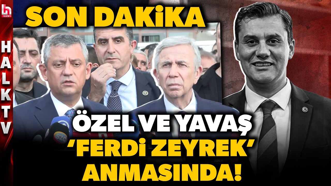 SON DAKİKA! CHP lideri &Ouml;zg&uuml;r &Ouml;zel, Mansur Yavaş ile birlikte 'Ferdi Zeyrek' anmasında!