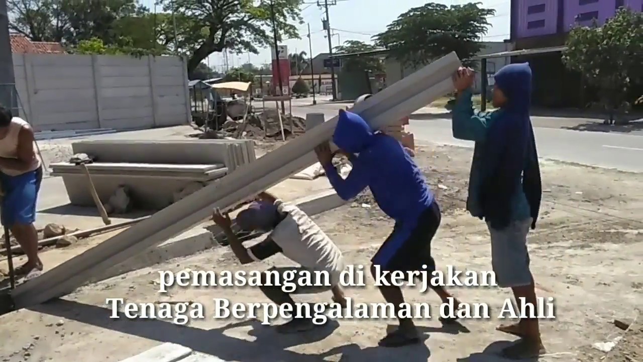 Tenaga Tukang Pasang Pagar Panel Beton Precast Berpengalaman dan Ahli
