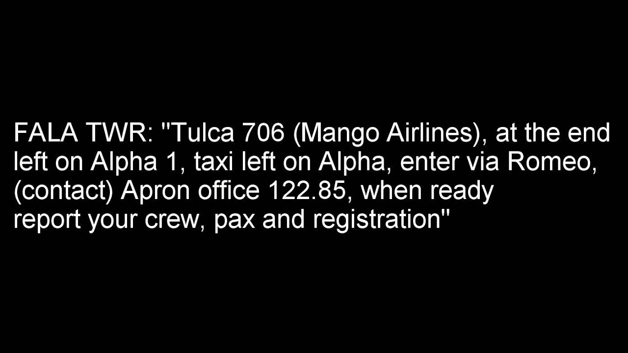 Lanseria intl Airport ATC