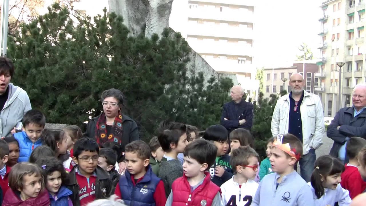 17 marzo 2014 - I bambini del Fante d'Italia cantano l'Inno di Mameli
