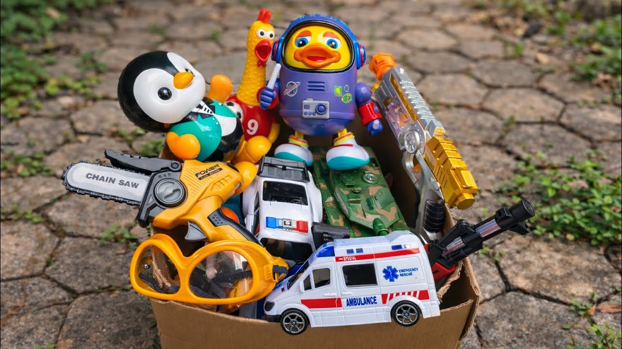 6:55 Minutes Satisfying with Unboxing police, Dolls,Toys Set,Swing&Slide Collection ASMR | Review