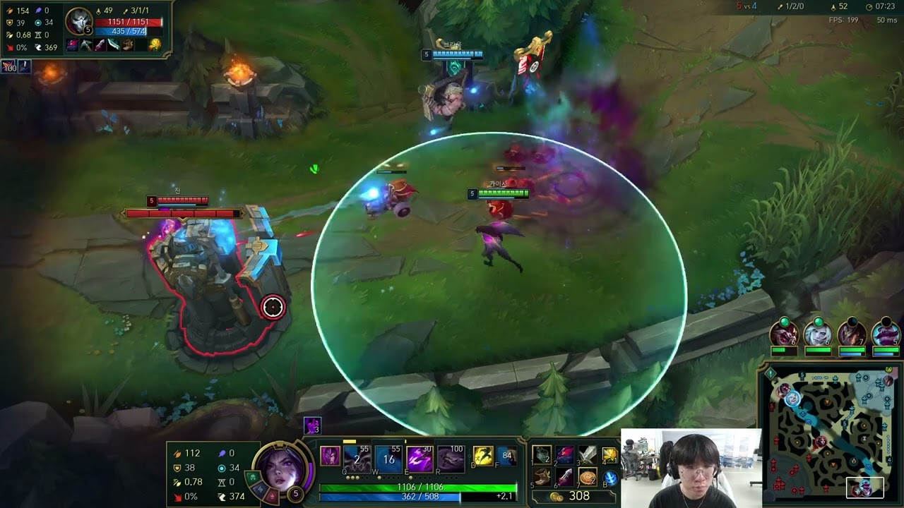 Ruler  Kaisa Adc Challenger KR 1100LP || Ruler stream C1 KR gamplay
