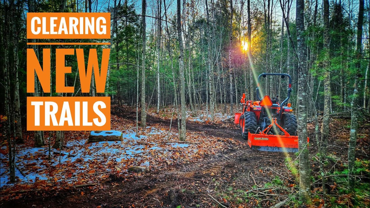 Clearing Trails with a Compact Tractor