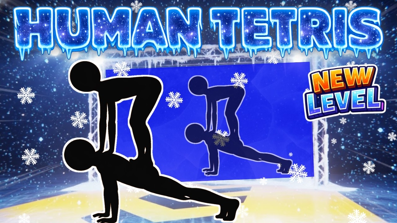 Couple's Reflex Test Gone VIRAL | HUMAN TETRIS ICE | Immersive Interactive Warm Up | CO-OP