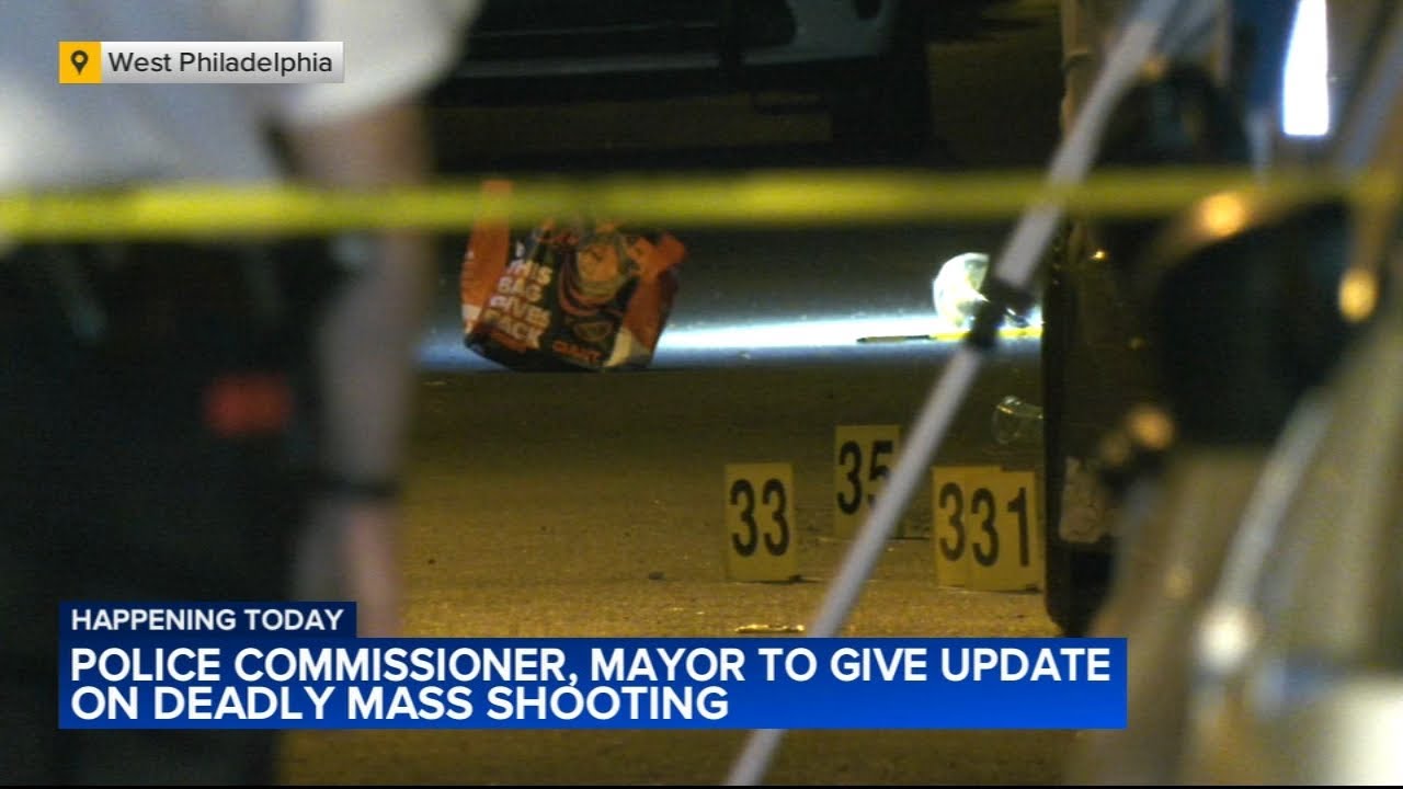 LIVE: Mayor, police commissioner to give update on deadly Philadelphia mass shooting; 9 shot, 3 dead