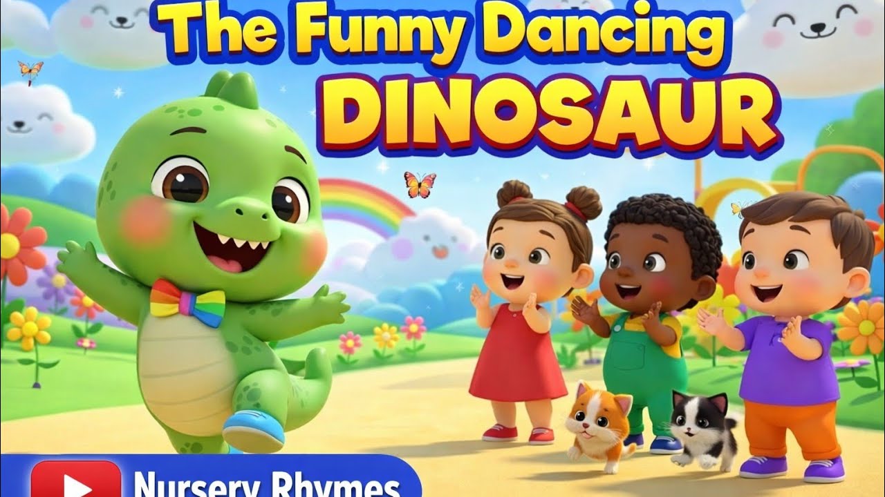 The Funny Dancing Dinosaur 🦖💃 | Fun Kids Nursery Rhyme