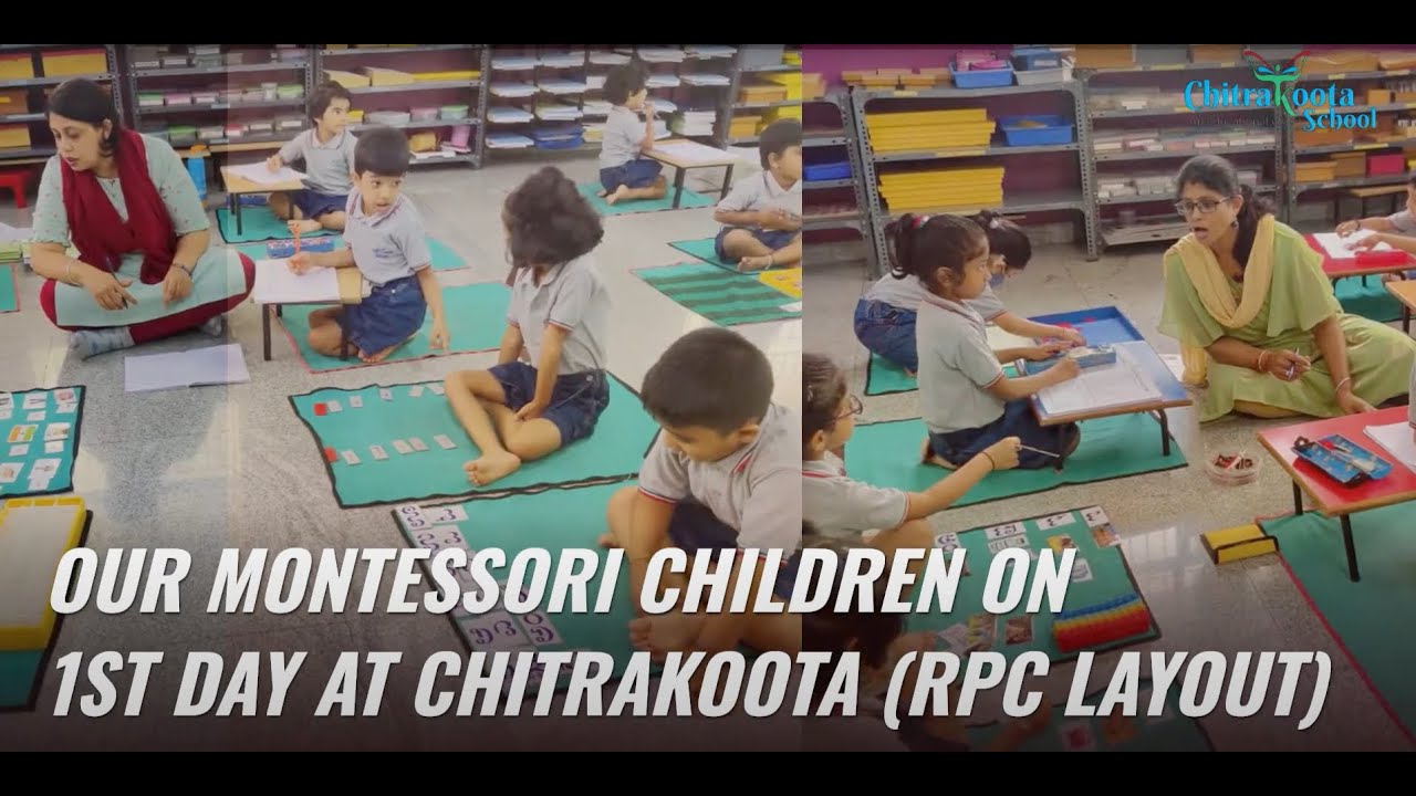 Our Montessori Children on 1st day at Chitrakoota (RPC Layout)