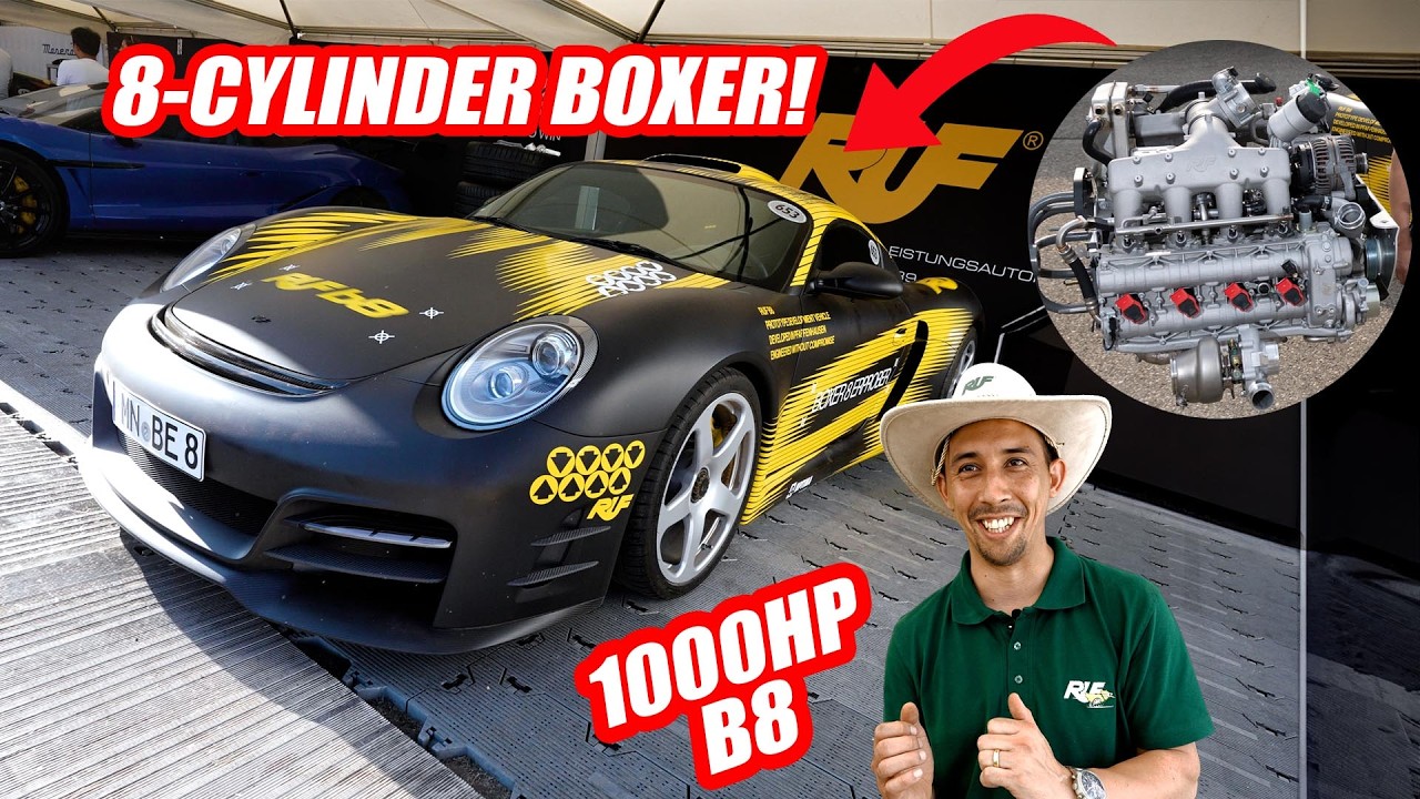 RUF Automobil разработали 8-цилиндровый оппозитный двигатель! Дебют в Porsche CTR3 на Goodwood FOS