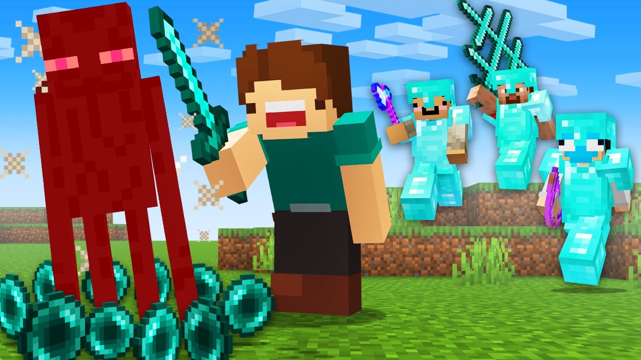 Minecraft Manhunt, but Everything is 10x...
