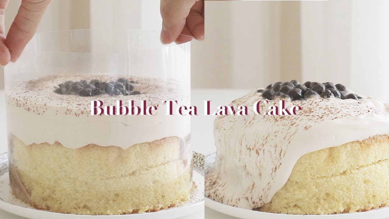 ⚫️Bubble Tea Lava Cake⚫️ 흑당 버블티 케이크 | SweetHailey