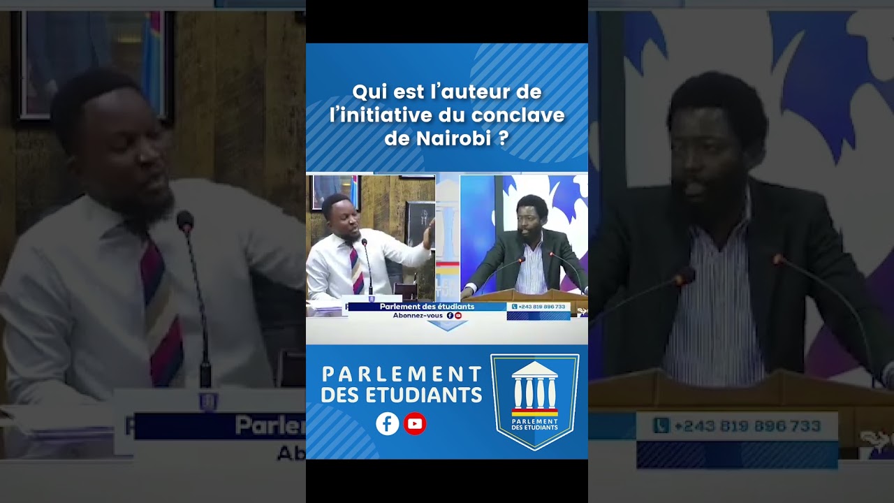 Qui est l&rsquo;auteur de l&rsquo;initiative du conclave de Nairobi ? #politiquerdc  #rdc