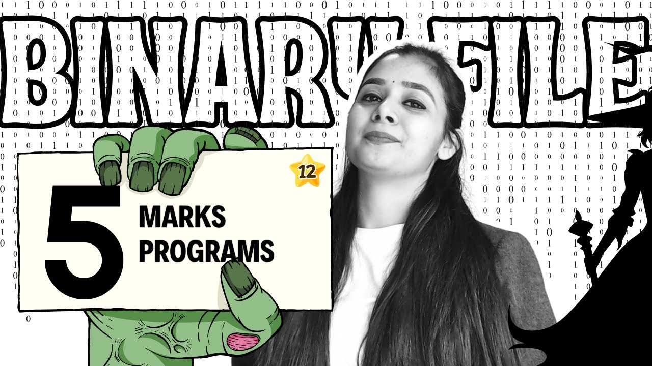 Day 12 - BINARY FILE PYQs in ONE Class | 5 Marks पक्के कर लो | Class 12 CS #csclass12cs