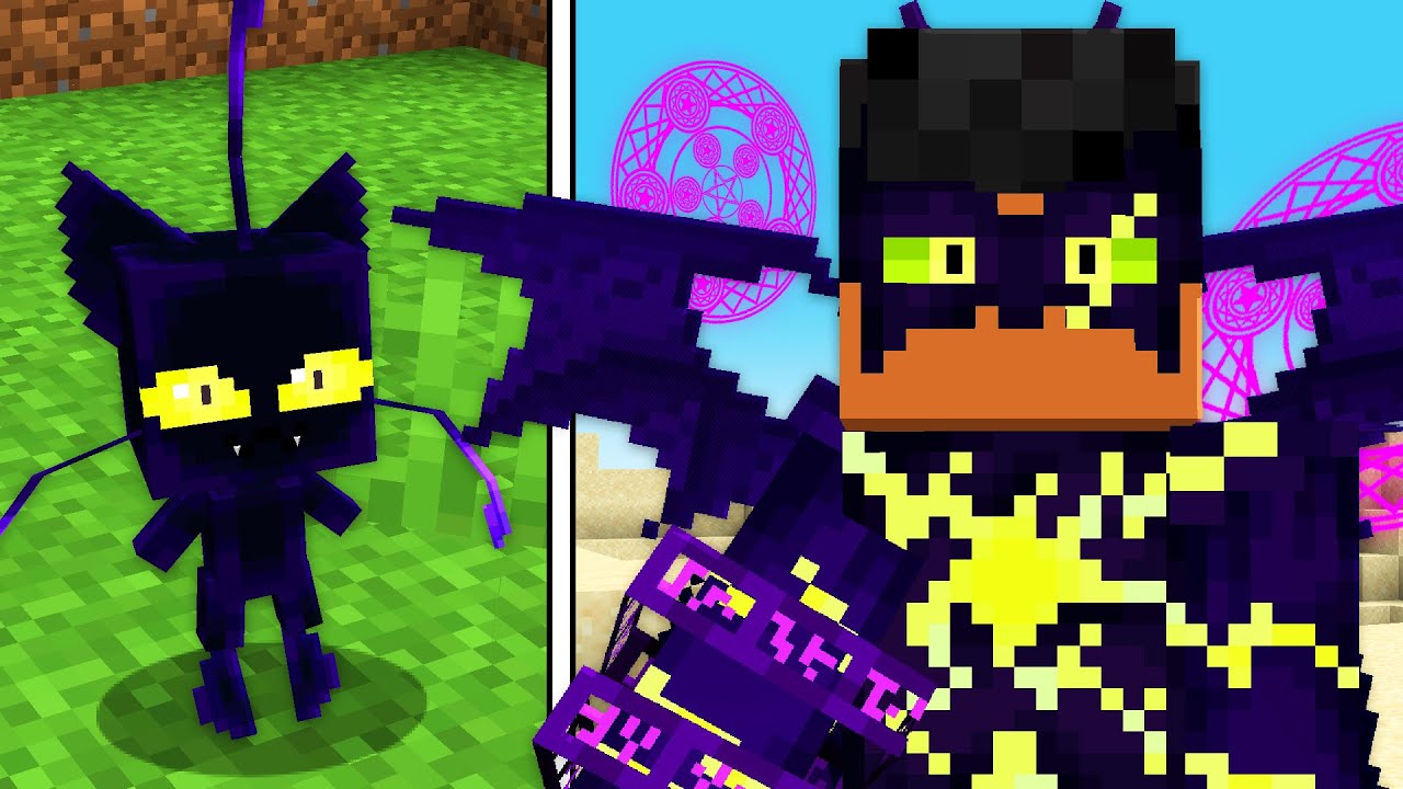 Evolui ATÉ NÍVEL MIRACULOUS DO GATO SUPREMO no Minecraft