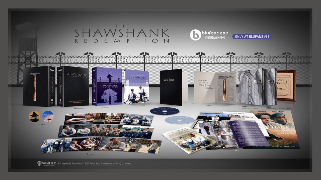 The Shawshank Redemption 4K+2D Blu-ray Steelbook Fullslip OAB No.56 Blufans Exclusive Unboxing