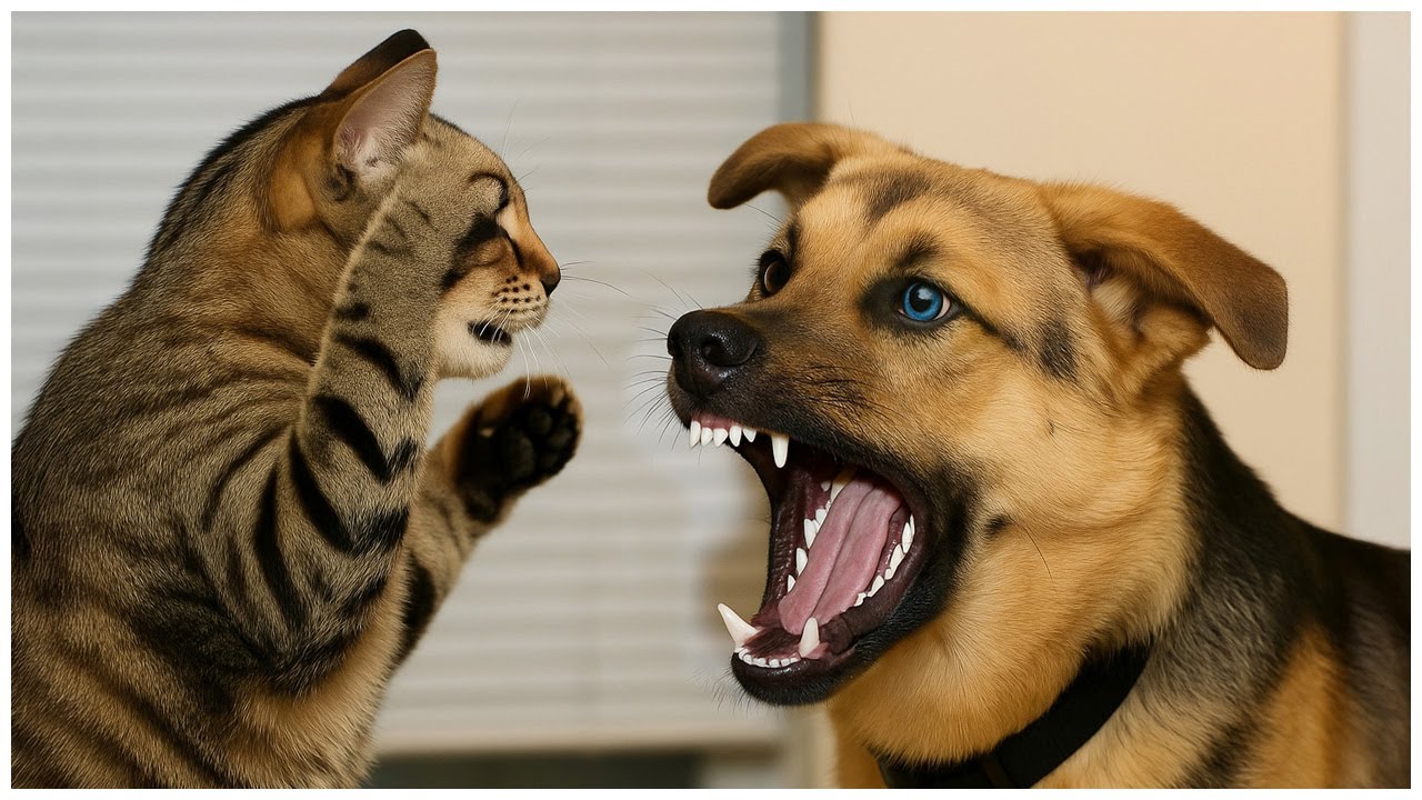 Angry Cats vs Dogs – Funniest Pet Battle Moments!😂