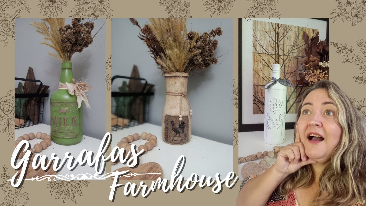 GARRAFAS DE VIDRO FARMHOUSE | BOTELLAS DE VIDRIO CORTIJO