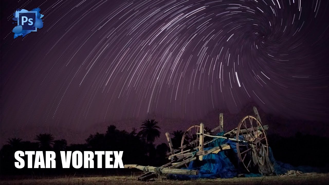 VORTEX Spiral STAR TRAIL Photo Tutorial in Hindi