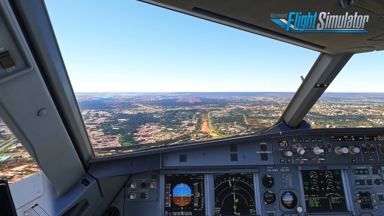 Airbus A320 | Windy Approach and Landing in Brasília | MSFS